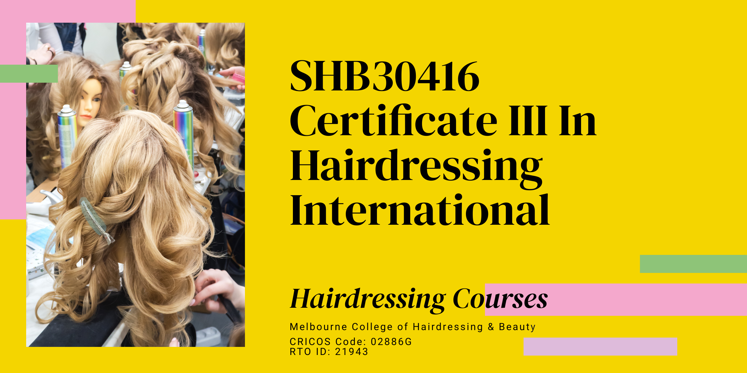 SHB30416 Certificate III In Hairdressing International 
